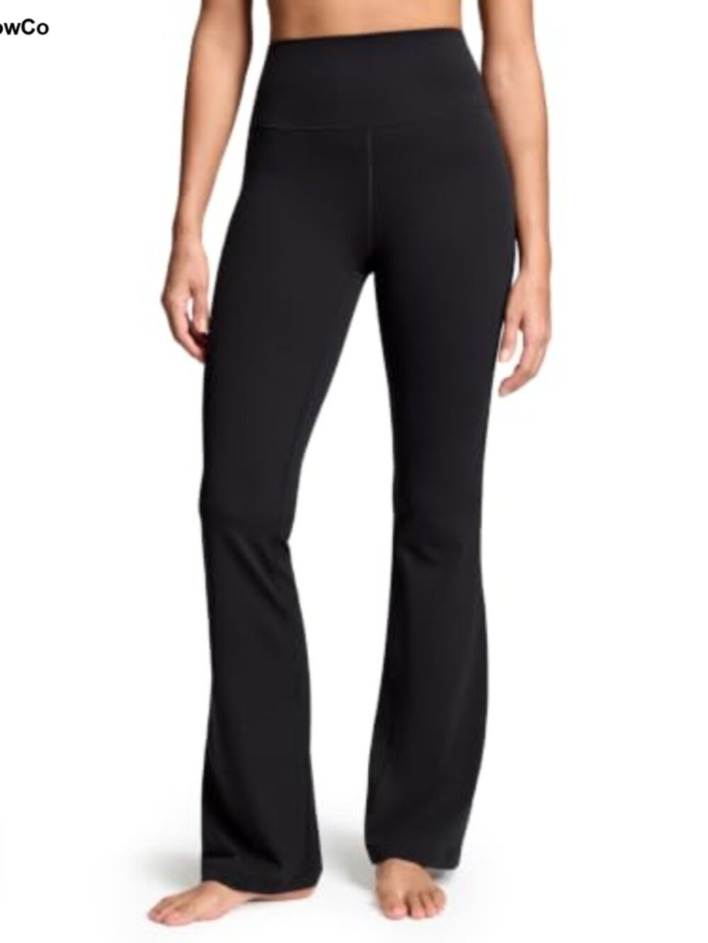 High Waisted Flare Leggings Yoga Pants with Tummy Control 34.5 Inseam